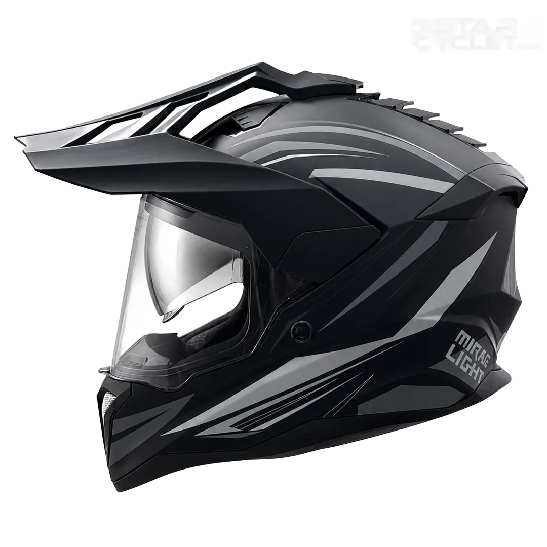 خرید کلاه کاسکت ادونچری ردلاین مدل 6-760 MATT BLACK DARK GRAY PRISM