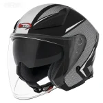 کلاه کاسکت بدون فک REDLINE مدل 12-965 MATT BLACK GRAY SANE
