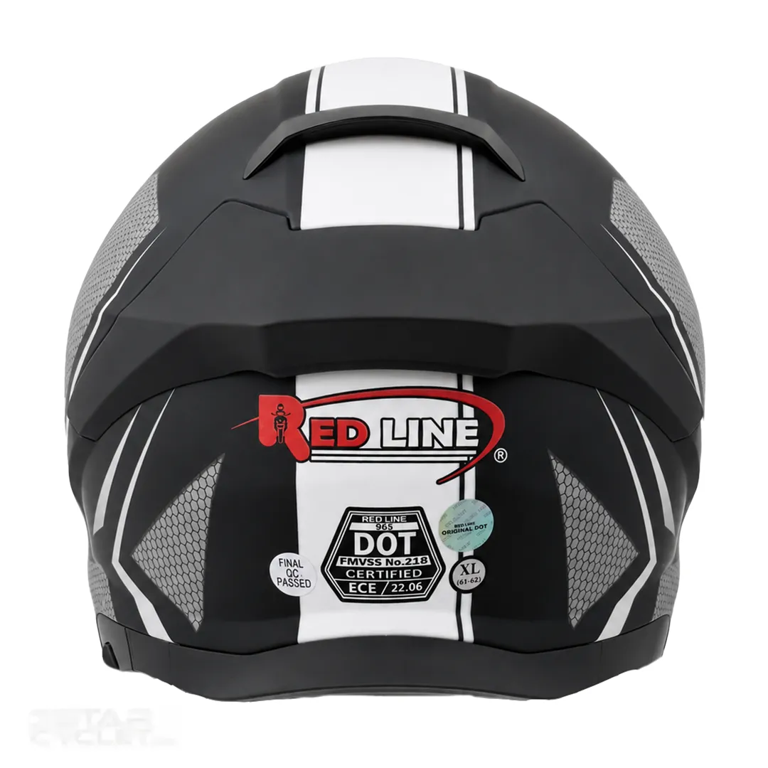 قیمت کلاه کاسکت بدون فک REDLINE مدل 12-965 MATT BLACK GRAY SANE