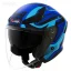 کلاه کاسکت بدون فک REDLINE مدل 14-965 MATT BLACK BLUE AUREOLE