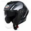 کلاه کاسکت بدون فک ام اس پی مدل 336MATT GRAY BLACK WHITE