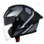 خرید کلاه کاسکت بدون فک ام اس پی مدل 336MATT GRAY BLACK WHITE