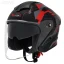 کلاه کاسکت بدون فک ردلاین مدل BLACK RED966