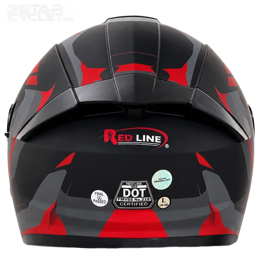 قیمت کلاه کاسکت بدون فک ردلاین مدل BLACK RED966
