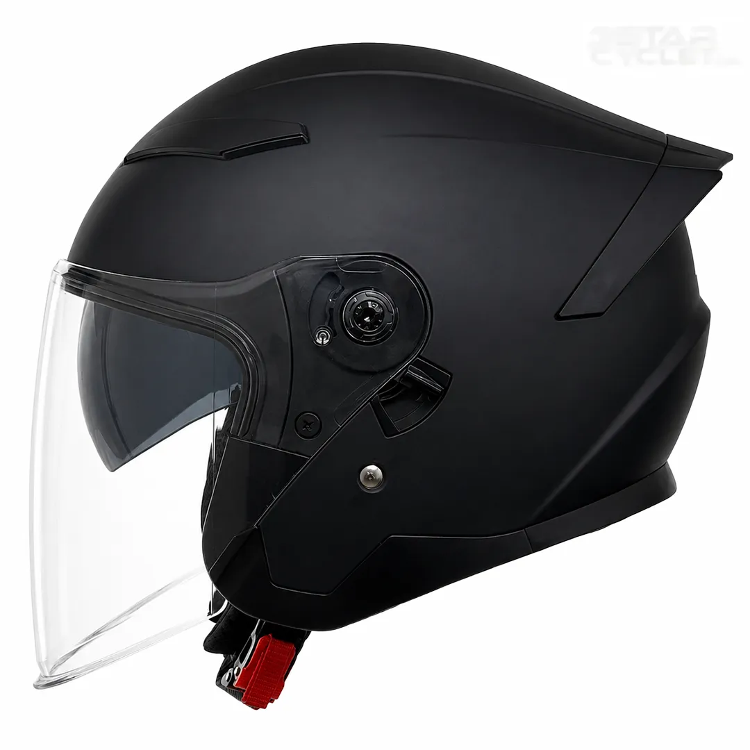 خرید کلاه کاسکت بدون فک میثاق مدل 999MATT BLACK