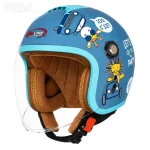 کلاه کاسکت بدون فک بچگانه ردلاین مدل2-910 MATT BLUE PARTY