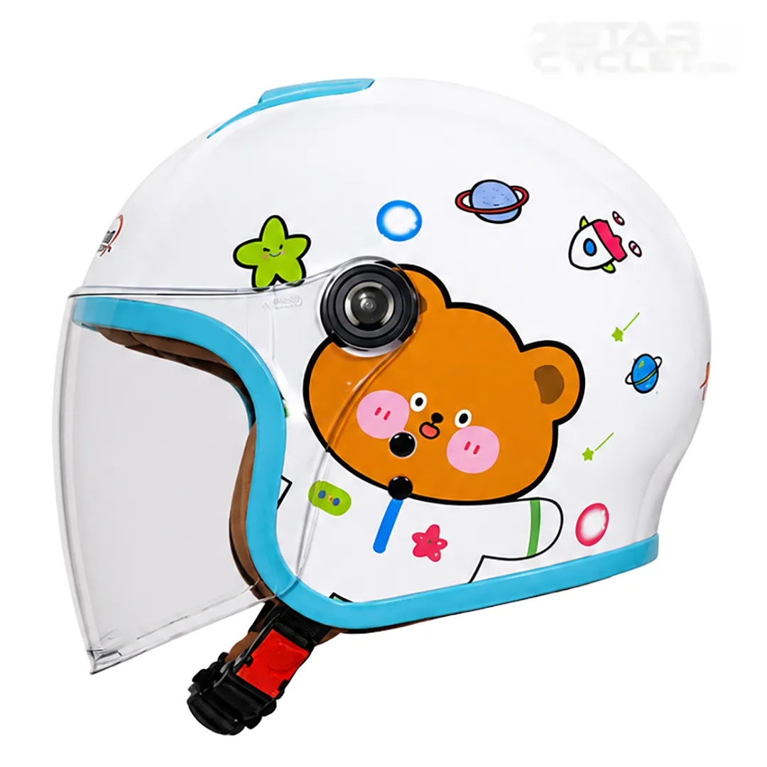 خرید کلاه کاسکت بدون فک بچگانه ردلاین مدل 3-910 BRIGHT WHITE LITTLE BEAR