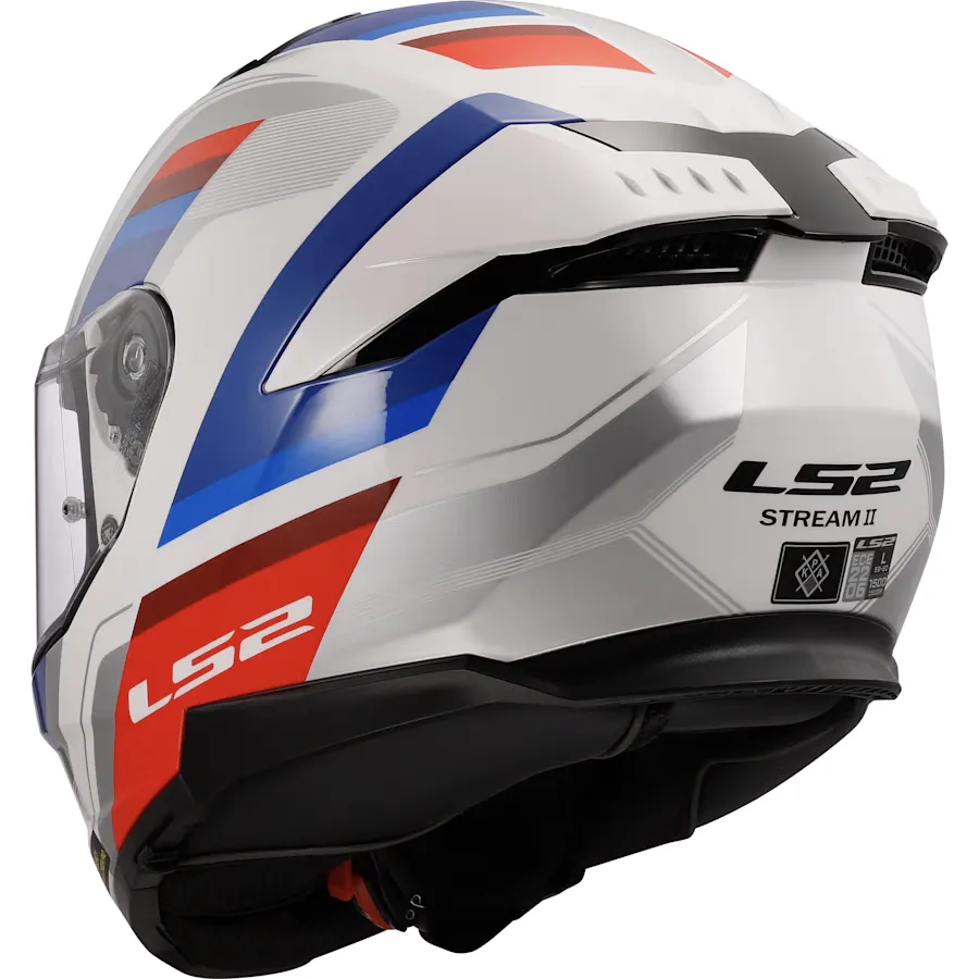 قیمت کلاه کاسکت فک ثابت LS2 مدل STREAM2 FF808-2 SHINE WHITE BLUE RED