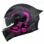 قیمت کلاه کاسکت فک متحرک دخترانه سومان مدل SM955-S PEONY BLACK PINK