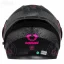 پشت کلاه کاسکت فک متحرک دخترانه سومان مدل SM955-S PEONY BLACK PINK