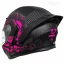 سه رخ پشت کلاه کاسکت فک متحرک دخترانه سومان مدل SM955-S PEONY BLACK PINK