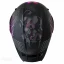 بالای کلاه کاسکت فک متحرک دخترانه سومان مدل SM955-S PEONY BLACK PINK