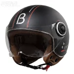 ‏کلاه کاسکت وسپایی BEON مدل B110 TITANIUM BLACK