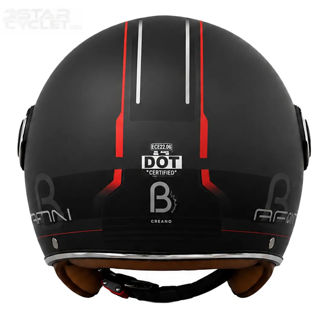 قیمت ‏کلاه کاسکت وسپایی BEON مدل B110 TITANIUM BLACK