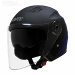 کلاه کاسکت بدون فک دی ای وان مدل 403MATT BLACK BLUE
