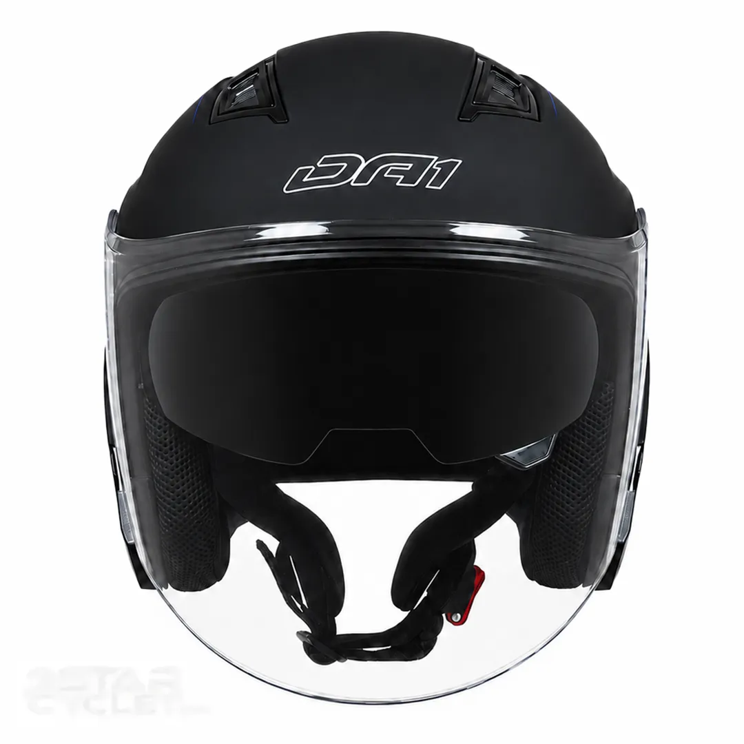 عکس کلاه کاسکت بدون فک دی ای وان مدل 403MATT BLACK BLUE