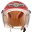 عکس کلاه کاسکت بدون فک بچگانه REDLINE مدل 6-908 BRIGHT RED PRINCESS