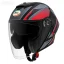 کلاه کاسکت بدون فک ام اس پی مدل 336MATT GRAY BLACK RED