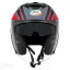 عکس کلاه کاسکت بدون فک ام اس پی مدل 336MATT GRAY BLACK RED