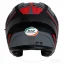 پشت کلاه کاسکت بدون فک ام اس پی مدل 336MATT GRAY BLACK RED