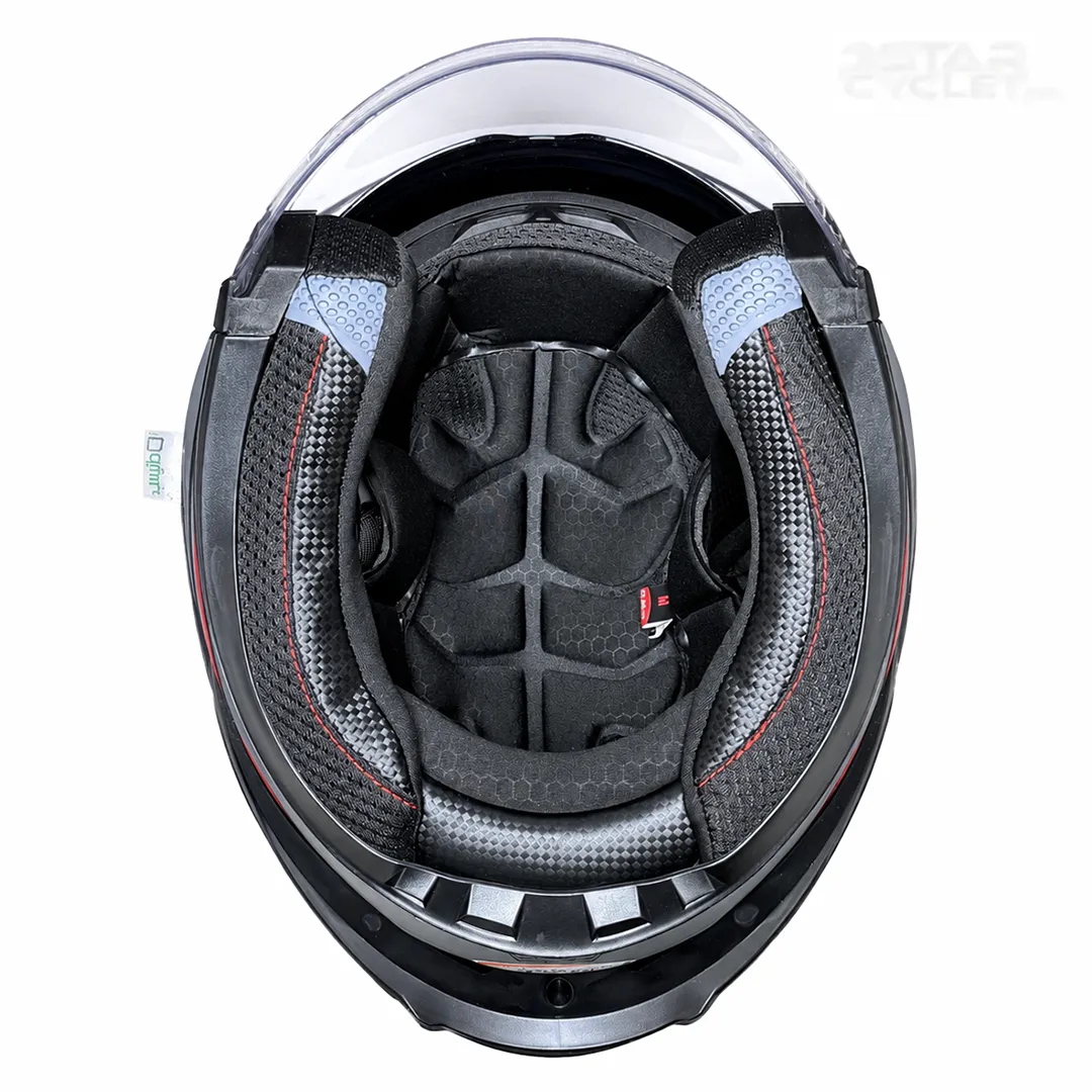تودوزی کلاه کاسکت بدون فک ام اس پی مدل 336MATT GRAY BLACK RED