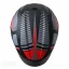 بالای کلاه کاسکت بدون فک ام اس پی مدل 336MATT GRAY BLACK RED