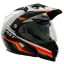 خرید کلاه کاسکت ادونچری یوفو مدل ARIES BLACK WHITE ORANGE
