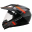 خرید کلاه کاسکت ادونچری یوفو مدل ARIES MATT GRAY BLACK ORANGE