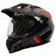 کلاه کاسکت ادونچری یوفو مدل ARIES MATT GRAY BLACK ORANGE