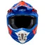 عکس کلاه کاسکت کراسی یوفو مدل INTREPID MATT BLUE ORANGE