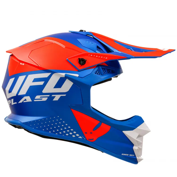 خرید کلاه کاسکت کراسی یوفو مدل INTREPID MATT BLUE ORANGE از نمایندگی