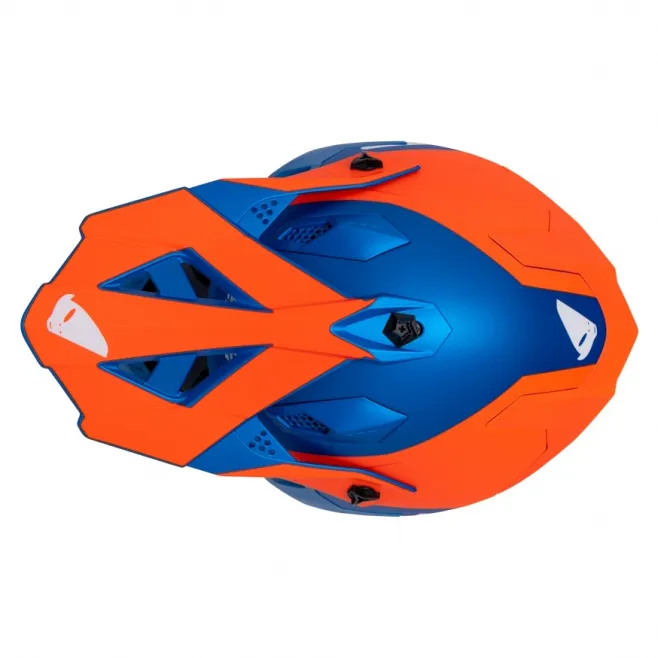 بالای کلاه کاسکت کراسی یوفو مدل INTREPID MATT BLUE ORANGE