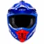 رخ کلاه کاسکت کراسی یوفو مدل INTREPID BLUE RED WHITE ORANGE