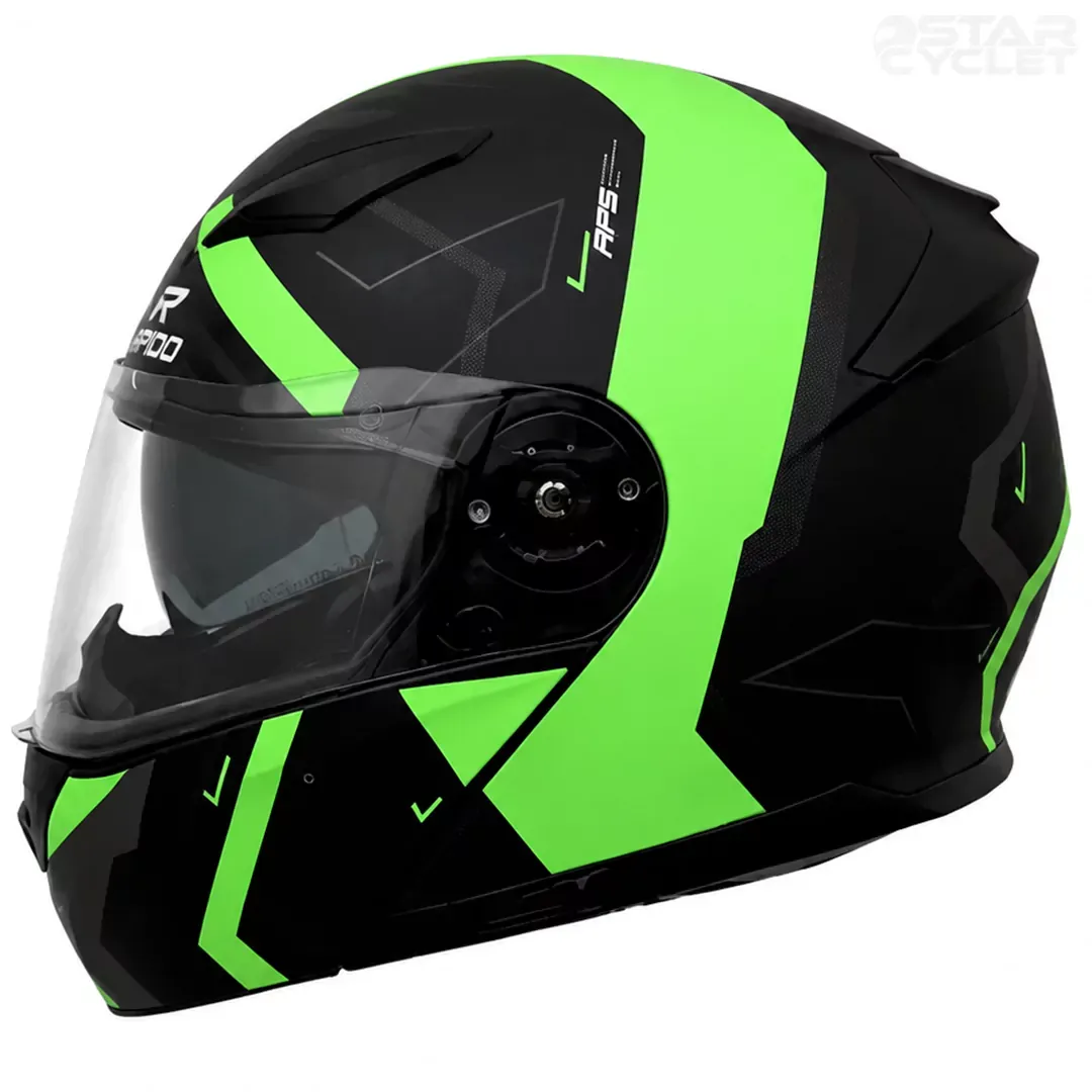 خرید کلاه کاسکت فک متحرک راپیدو مدل 950 matt black green