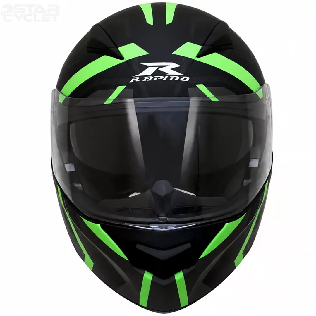 عکس کلاه کاسکت فک متحرک راپیدو مدل 950 matt black green