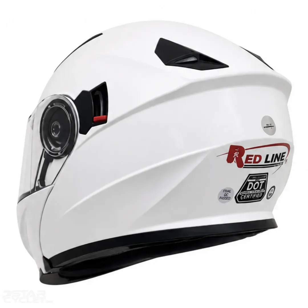خرید کلاه کاسکت فک متحرک ردلاین مدل 3-939 Bright white از نمایندگی