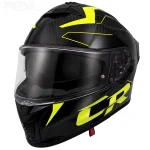 کلاه کاسکت فک ثابت راپیدو مدل 101SV CARBON GLOSSY NEON YELLOW