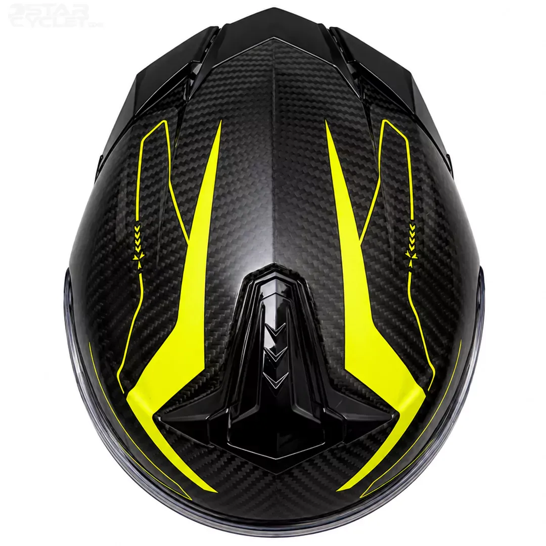 خرید کلاه کاسکت فک ثابت راپیدو مدل 101SV CARBON GLOSSY NEON YELLOW با قیمت مناسب