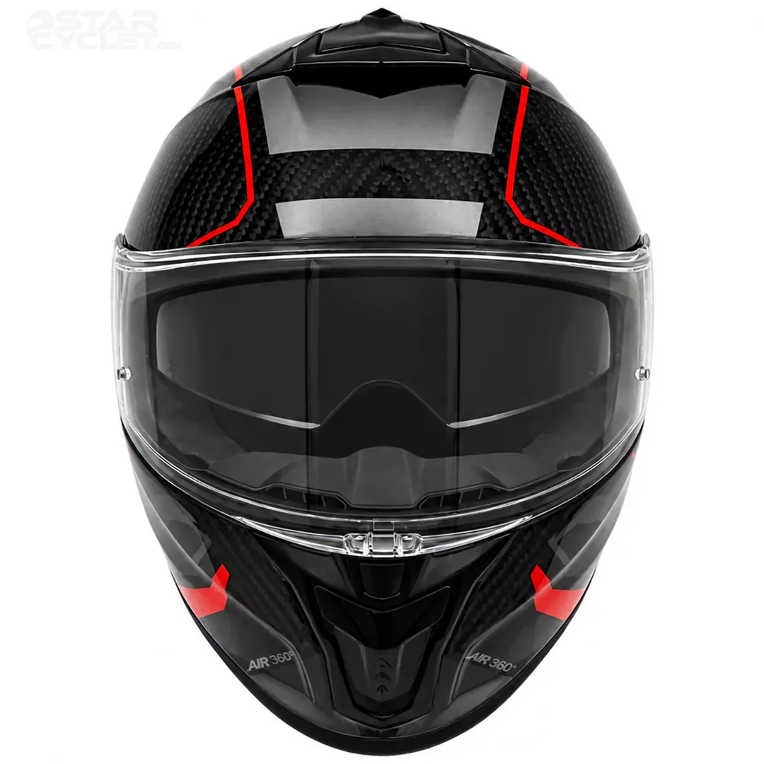 قیمت کلاه کاسکت فک ثابت راپیدو مدل 101SV CARBON GLOSSY RED GRAY
