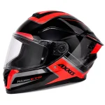 کلاه کاسکت فک ثابت اکسیس مدل HAWK Black orange gray