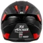 عکس کلاه کاسکت فک ثابت اکسیس مدل HAWK Black orange gray