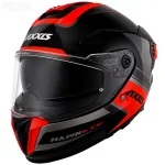 کلاه کاسکت فک ثابت اکسیس مدل HAWK Black orange gray