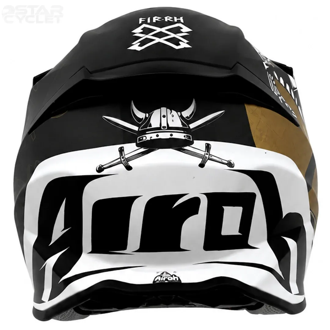 خرید کلاه کاسکت کراسی AIROH مدل SWORD TWIST2 BLACK GOLD MATT با قیمت مناسب