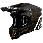 کلاه کاسکت کراسی AIROH مدل SWORD TWIST2 BLACK GOLD MATT