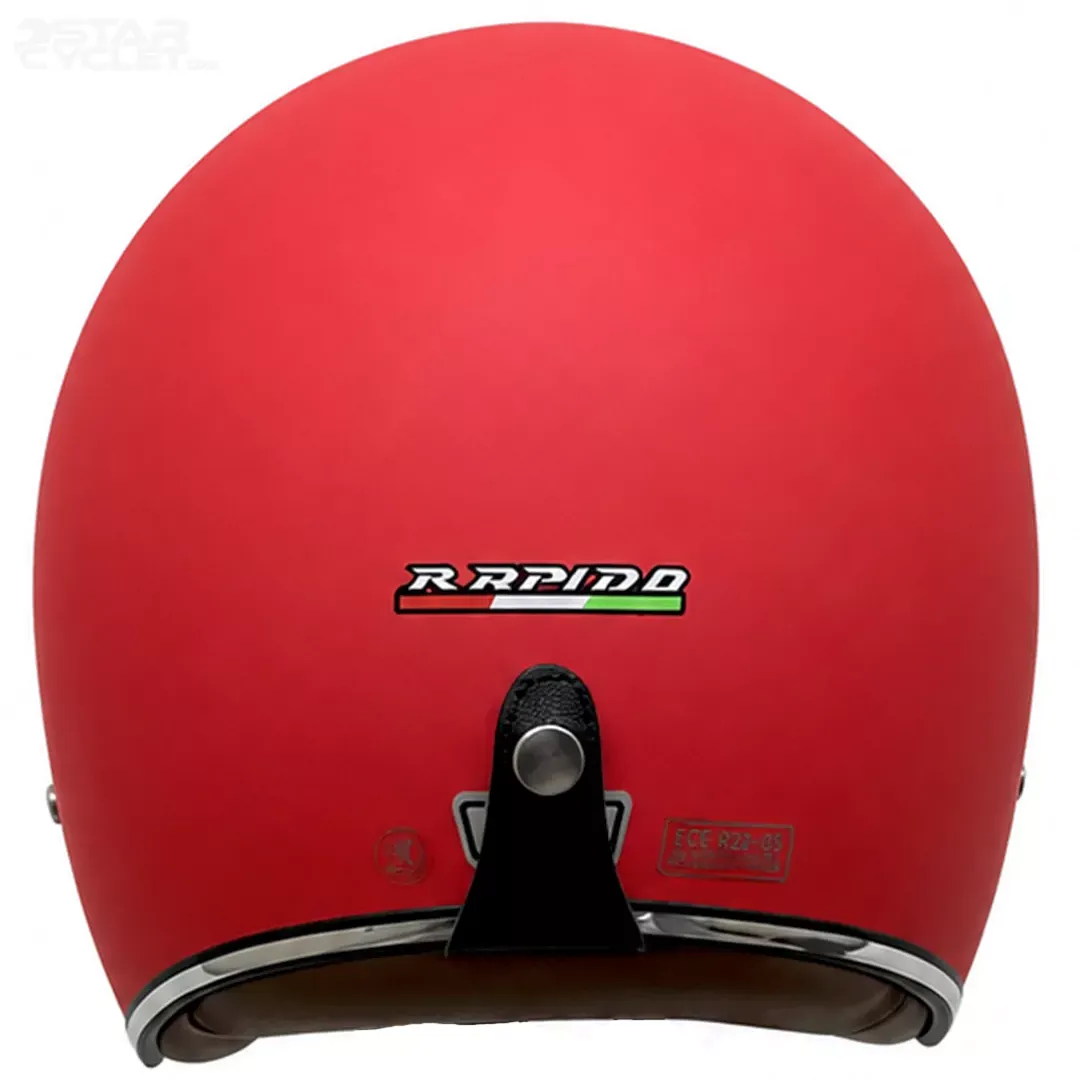 عکس کلاه کاسکت وسپایی RAPIDO مدل 859 MATT RED