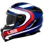 خرید کلاه کاسکت فک ثابت LS2 مدل CHALLENGER BLUE WHITE RED