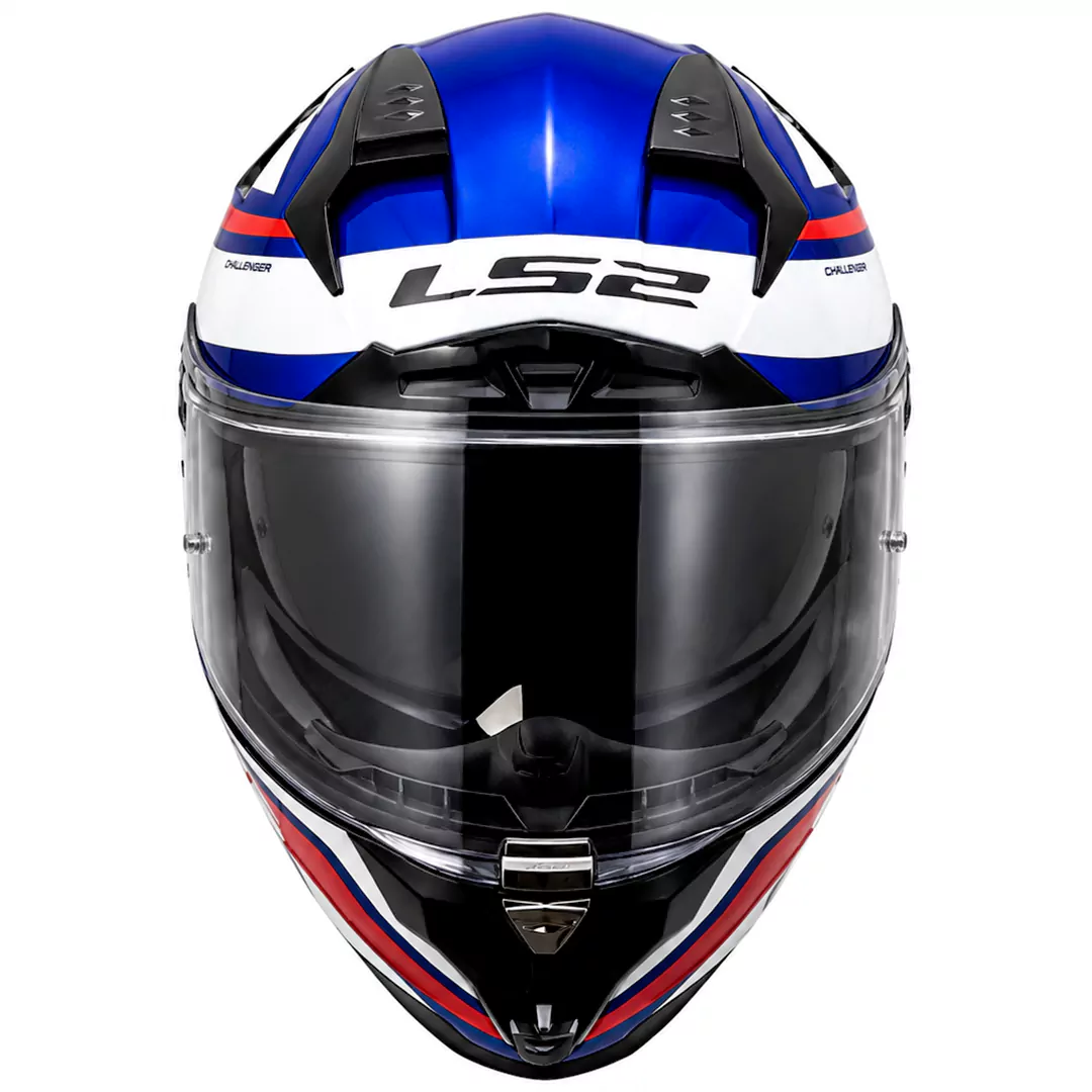 قیمت کلاه کاسکت فک ثابت LS2 مدل CHALLENGER BLUE WHITE RED