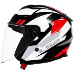 خرید کلاه کاسکت بدون فک LS2 مدل COMPASS BLACK WHITE RED 626