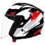 خرید کلاه کاسکت بدون فک LS2 مدل COMPASS BLACK WHITE RED 626