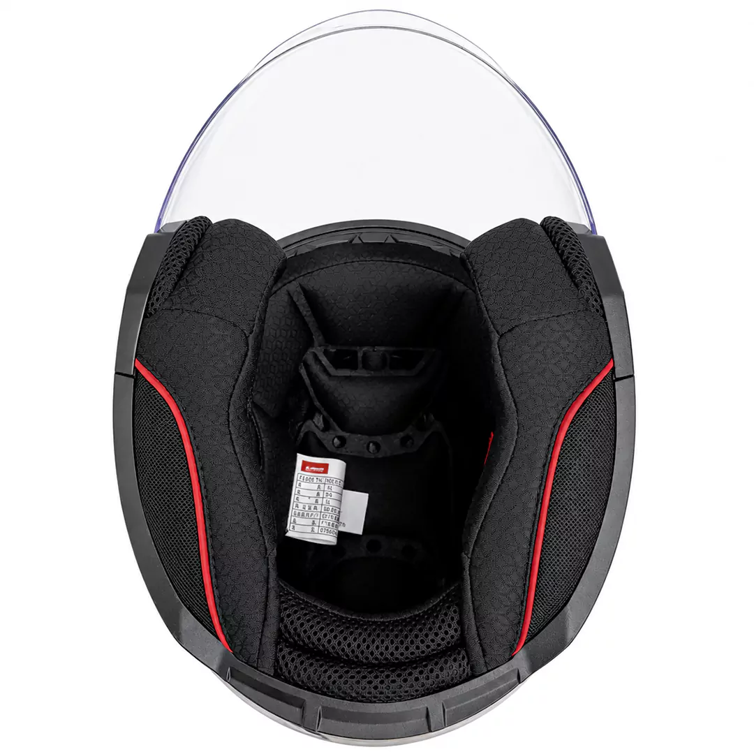تودوزی کلاه کاسکت بدون فک LS2 مدل COMPASS BLACK WHITE RED 626